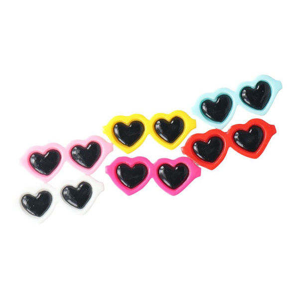 80 kpl Aurinkolasit Helmet Flatback Charm Sarjakuva aurinkolasit napit