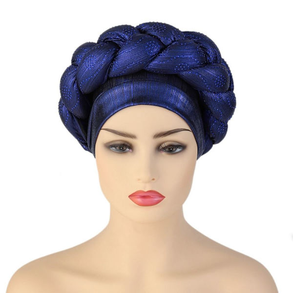 Turban Head Wraps Turband Hatte SØLV Silver