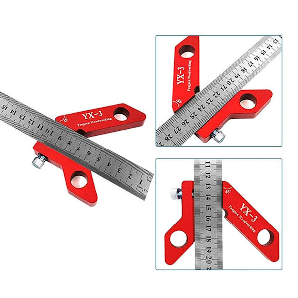 Træbearbejdning Scribe Tool Center Finder XY lineal