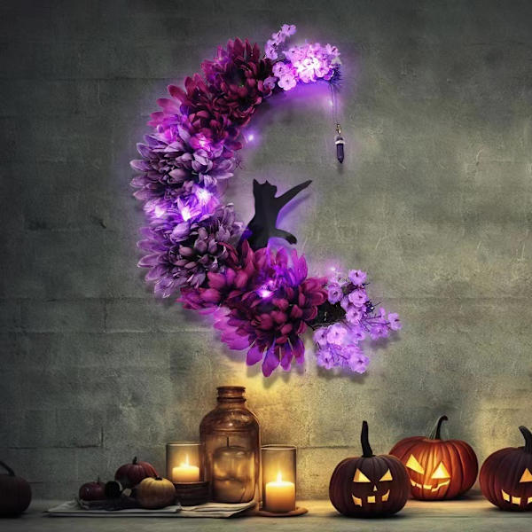 Halloween-kranser månekrans 2 2 2