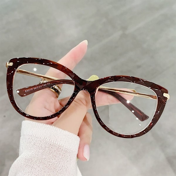 Anti-Blue Light Glasses Ylisuuret silmälasit RUSKEA Brown