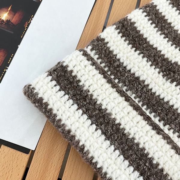 Japanese Beanie Hat Ins Little Devil Randig Hat KHAKI&WHITE khaki&white