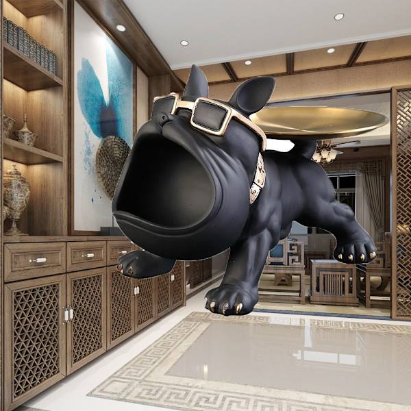Bulldog Butler Opbevaringsbakke Nøgleboks SORT black
