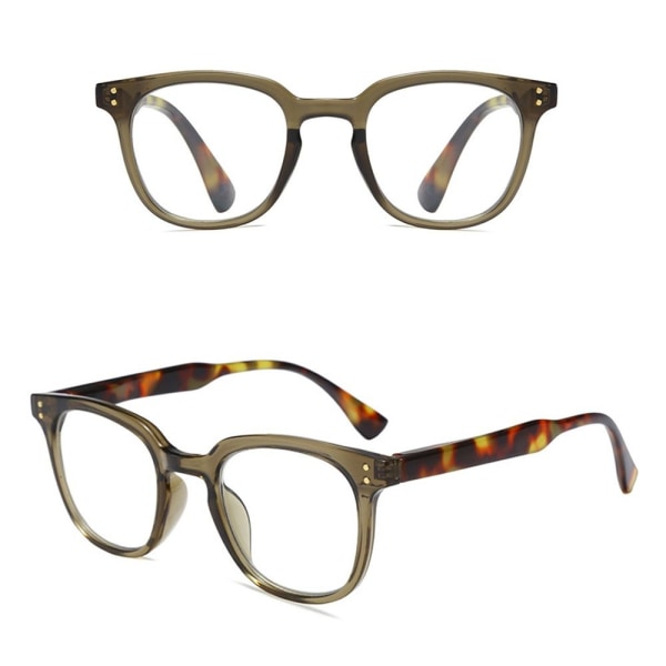 Anti-blåt lys læsebriller Runde briller GRØN STYRKE Green Strength 250 4ec0  | Green | Strength 250 | Fyndiq