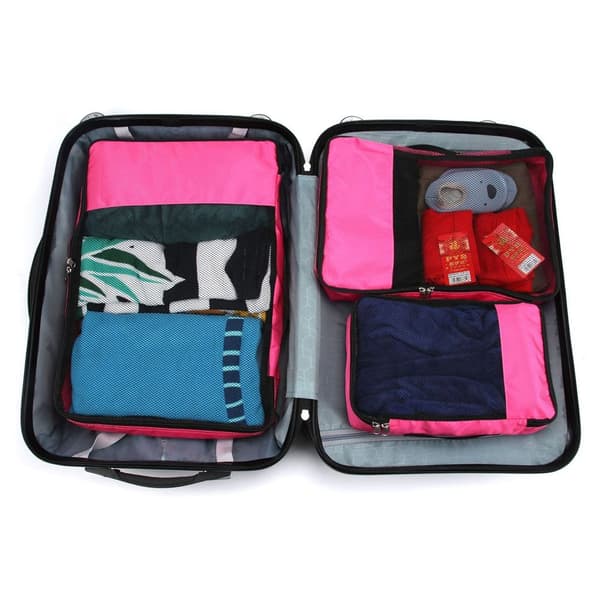 2stk Pakning Terninger Bagage Organizers BLÅ blue