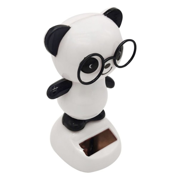 Solenergi Panda Ornament Bil Dashboard Ornament Bil anheng