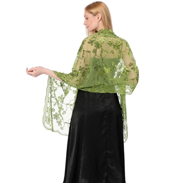 Iltapuvut Huivi Lady Cape Wraps OLIIVINVIHREÄ OLIIVINVIHREÄ Olive Green