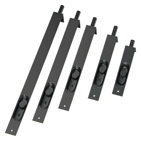 Dørbolte Dørlås Bolt SORT 10TOM black 10inch