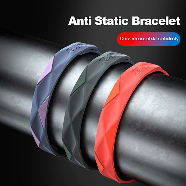 Antistatisk armbånd Silikonarmbånd HVIT White