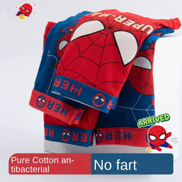 4 STK Spiderman børneunderbukser Marvel Anime underbukser 2XL 2XL