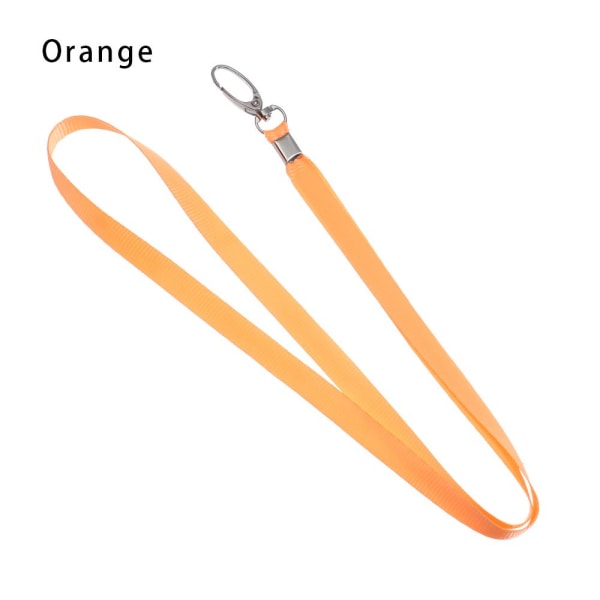 1 stk. Halsstropp Lanyard ID-kortholder ORANSJE Orange