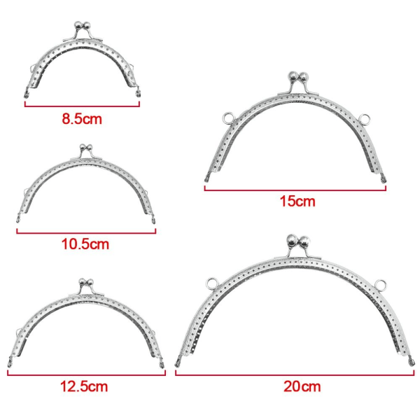 Handväska Ram Kysslås Handväska lås Ram 20CM 20cm