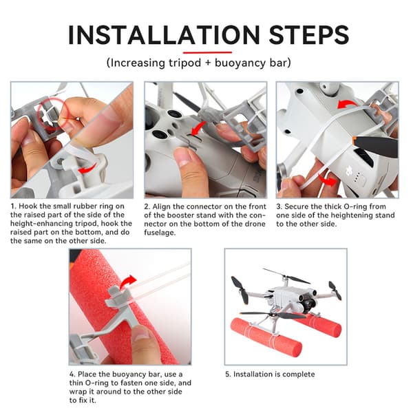 DJI Mini 3 Pro Förlängningsben Stödstativ Stativ
