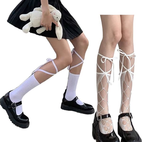 Mesh Rem Kalvstrumpor VIT 3 3 White 3-3