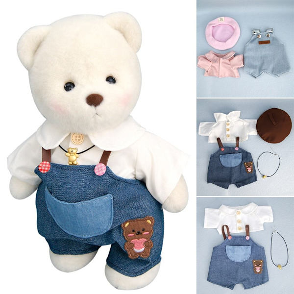 1 Set 30 cm Nukkevaatteet Muoti-puuvillahousut 2 2 2