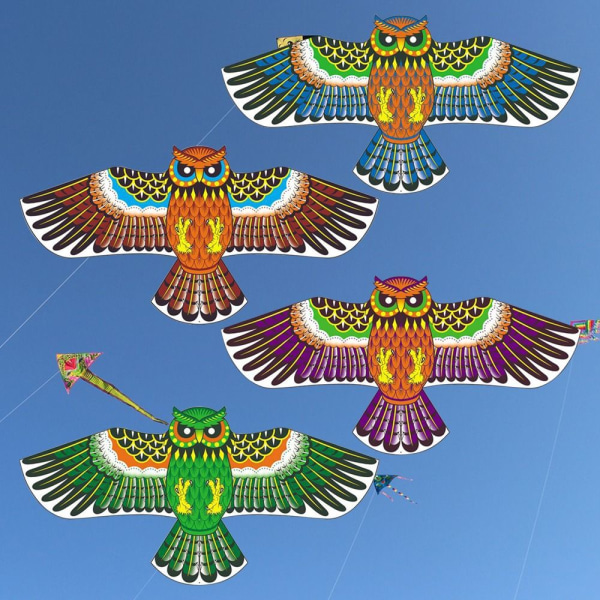 Owl Kite Flying Kite LILLA purple