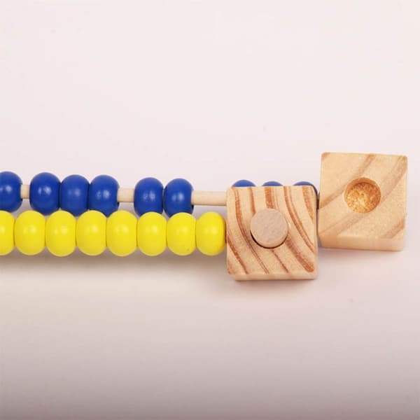 Trä Abacus Beräkning Pärla Beräkning Rack