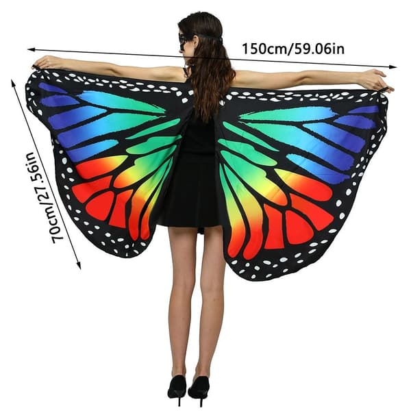 Butterfly Wings Sjal Butterfly Scarf E E E