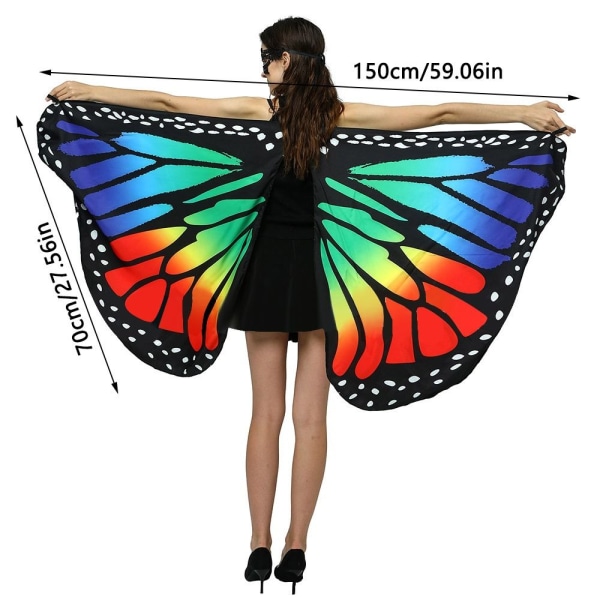 Butterfly Wings Sjal Butterfly Scarf L L L