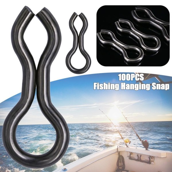 100 st Fishing Hängande Snap Barrel Swivel 1,2X16 1,2X16 1.2x16