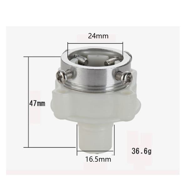 4 ST. Maskinfyllningskranadapter Vit 4Pcs