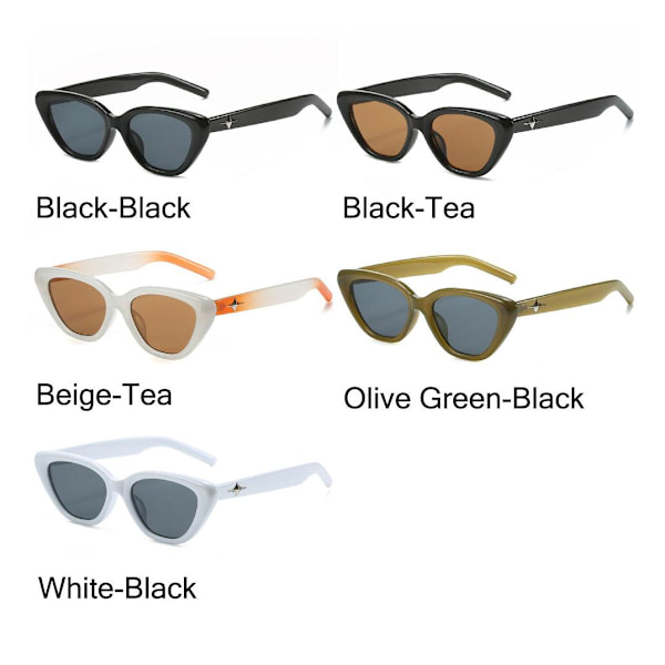 Cat Eye Aurinkolasit Star Y2K Aurinkolasit MUSTA-TEA MUSTA-TEA Black-Tea