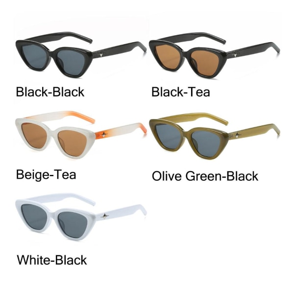 Cat Eye Solbriller Star Y2K Solbriller BLACK-TEA BLACK-TEA Black-Tea