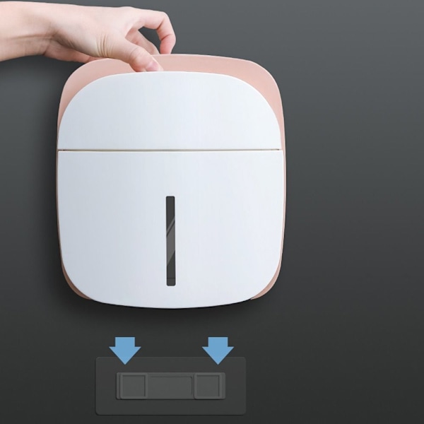 Toiletpapirhylde Papirholder GRÅ Grey