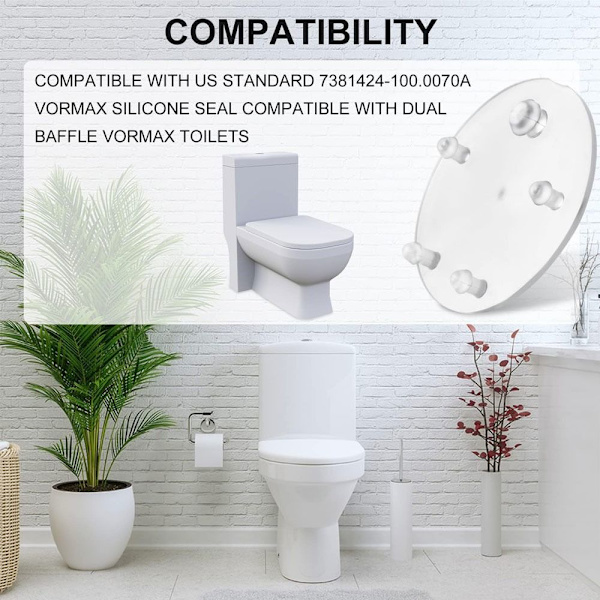 4 kpl Vaihto-WC:n läppätiivistetiivistealuslevy 4Pcs