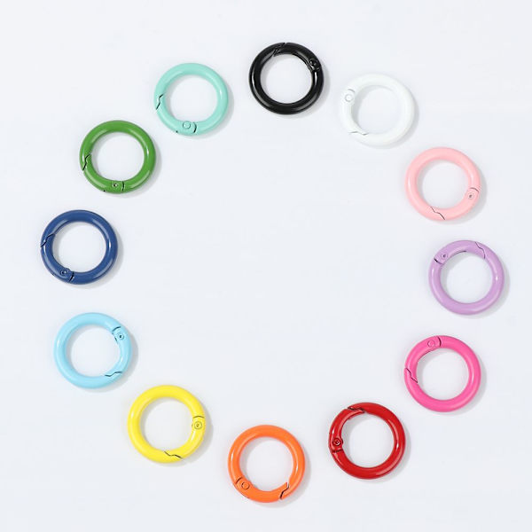 10 stk Fjeder O-Ring Spænder Karabinhagepunge Håndtasker 20MM 20mm