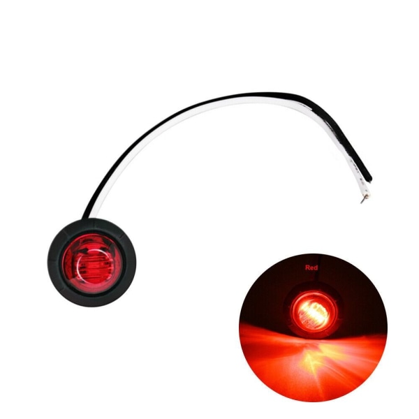 10stk Sidemarkeringslys Indikatorlampe GUL amber