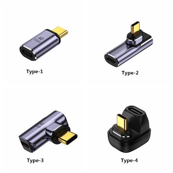 USB4.0 Typ-C Magnetisk Laddningsadapter