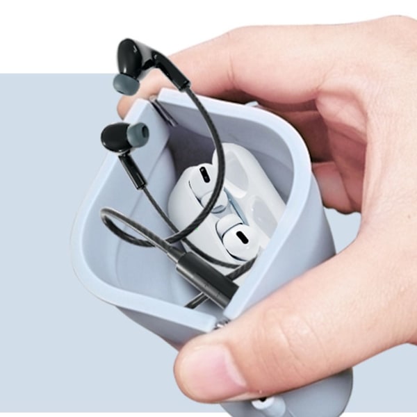 Shrapnel øretelefontaske Invisible Braces Opbevaringspose GRÅ gray