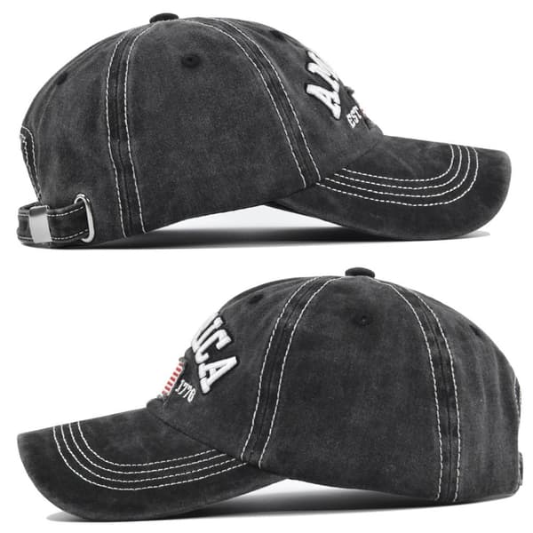 Baseballcap Peaked Cap SVART Black