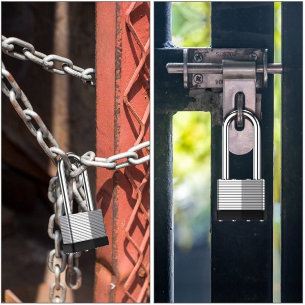 1 stk Long Shackle Keyed Hengelås Tusenlags lås hengelås