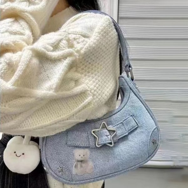Star Håndvesker Skulder Underarm Veske DENIM BLÅ denim blue
