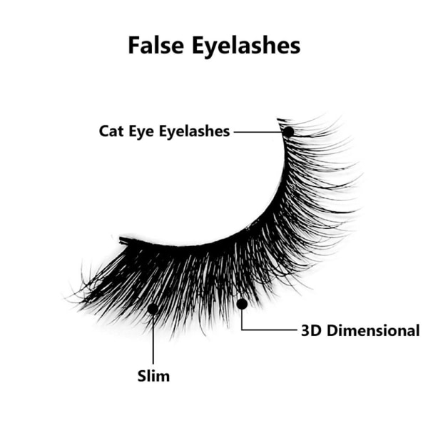 Cat Eye Lashes Falske øjenvipper ligner extensions ZB51 ZB51 ZB51