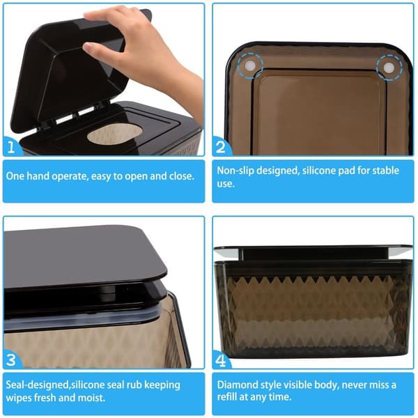 Tissue Box Papir Håndklæde Box BLÅ blue
