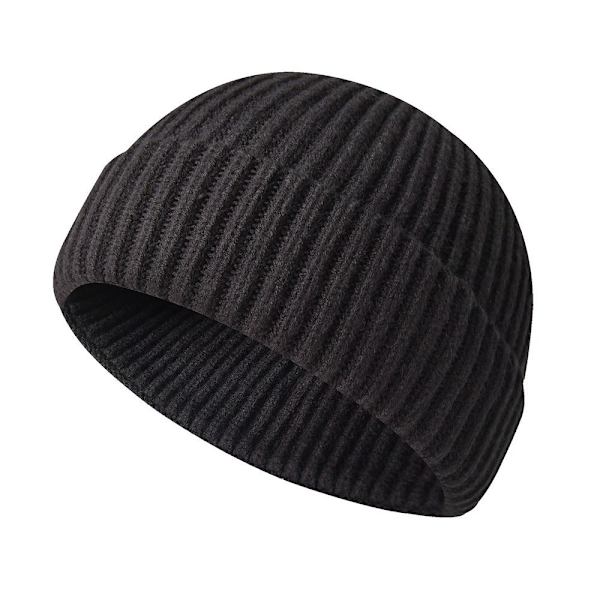 Cuff Beanie Strikkelue KULLGÅ KULLGÅ Charcoal Gray