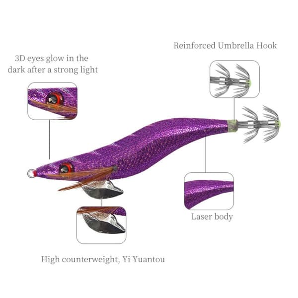 väva Squid Hook Octopus Bait B19G 19G B19G