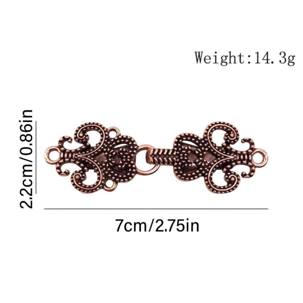 Cardigan Clip Sjal Broche ANTIK BRONZE ANTIK BRONZE Antique Bronze