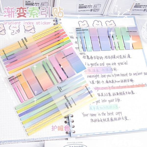 Sticky Notes Memo Pad Tabs A A A