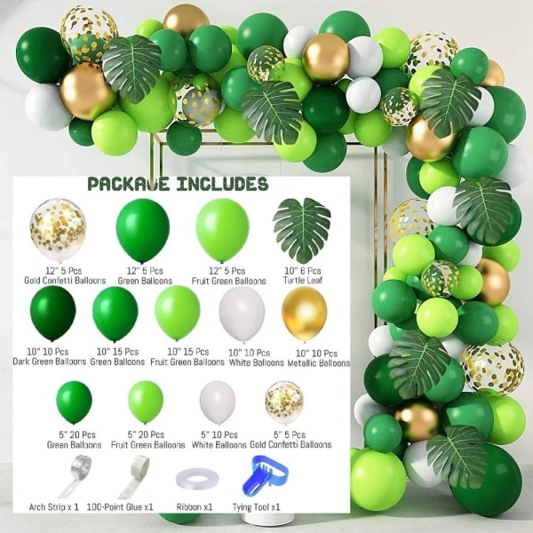 Ballonbuesæt Sage Green Balloons Garland Kit STYLE 9 STYLE 9