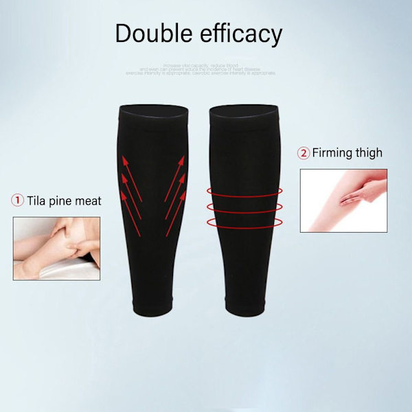1 par Sport Vadstöd Fotlösa kompressionsstrumpor SKIN-M Skin-M