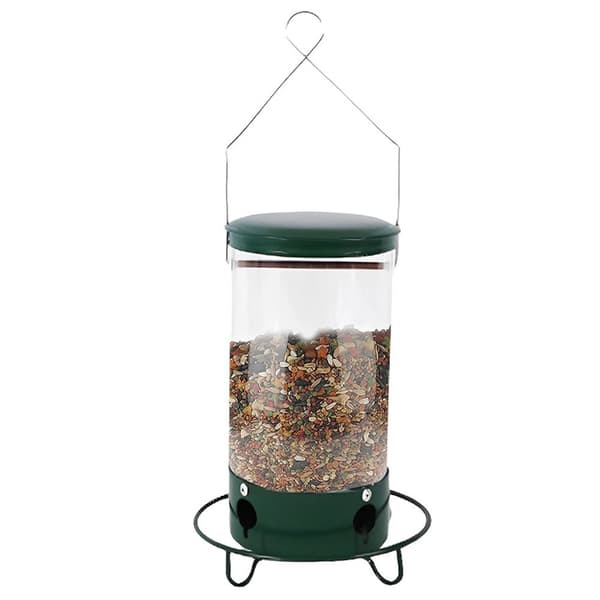 Metal Pet Bird Feeder Dispenser för husdjursfoder Flera hål