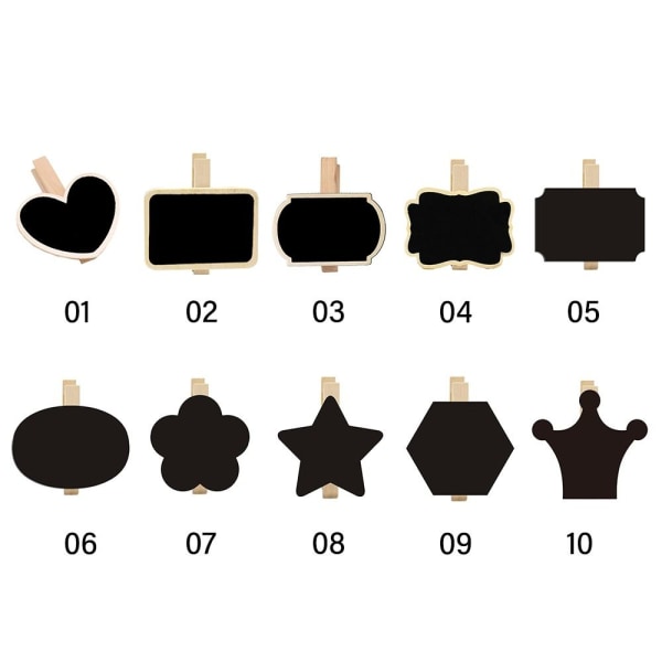 10PCS/ Set Blackboard Clip Message Board 03 03 03