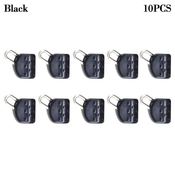 20 stk Abo Float Connectors Clear Snap SORT SORT Black