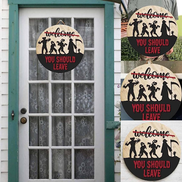 Horror Welcome Sign 3D Sign 4 4 4