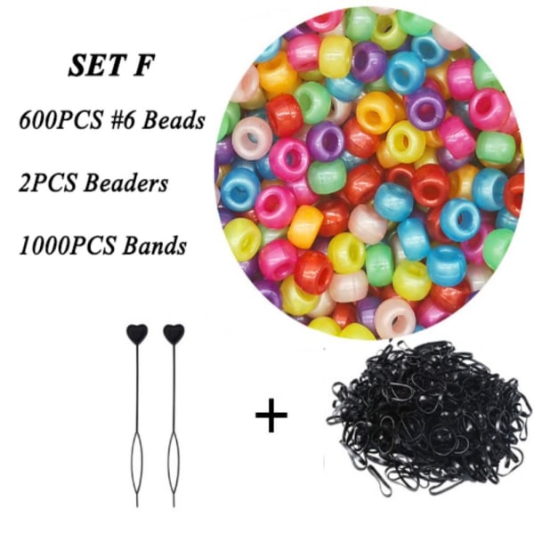 Quick Beader -hiushelmisetti SET F SET SET SET F