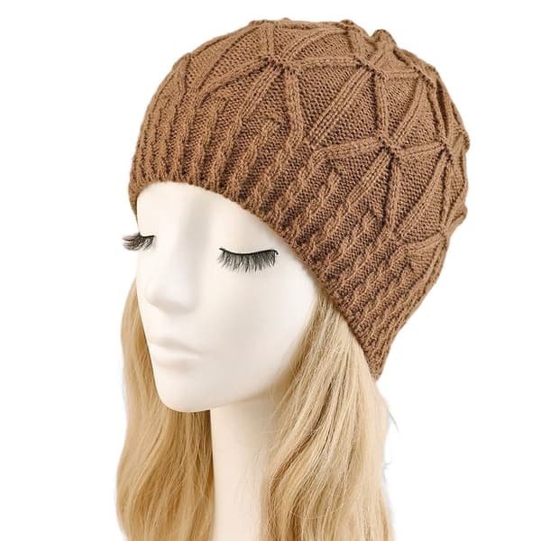 Cuff Knit Beanie Knitting Cap Hattu VAALEANHARMAA light grey